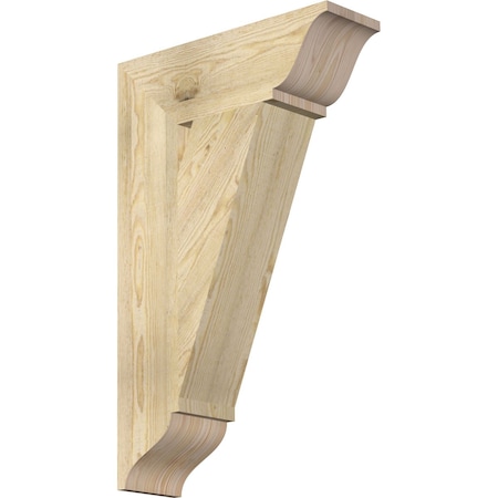 Ekena Millwork Traditional Traditional Rough Sawn Bracket, Douglas Fir, 6"W x 20"D x 32"H BKT06X20X32TRA01RDF